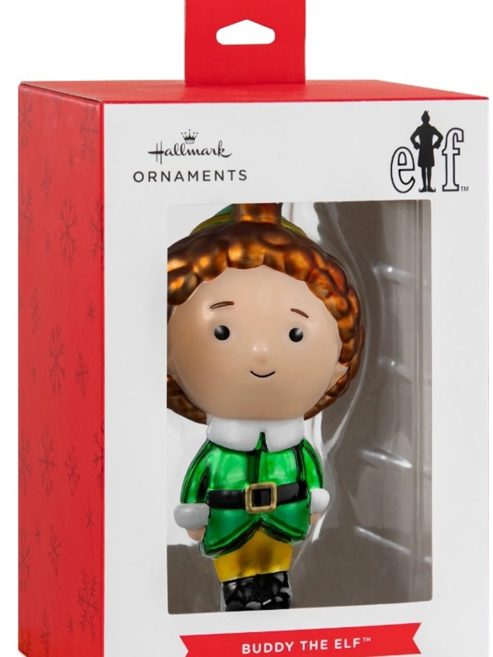 Hallmark Buddy the Elf Green & Gold Holiday Ornament